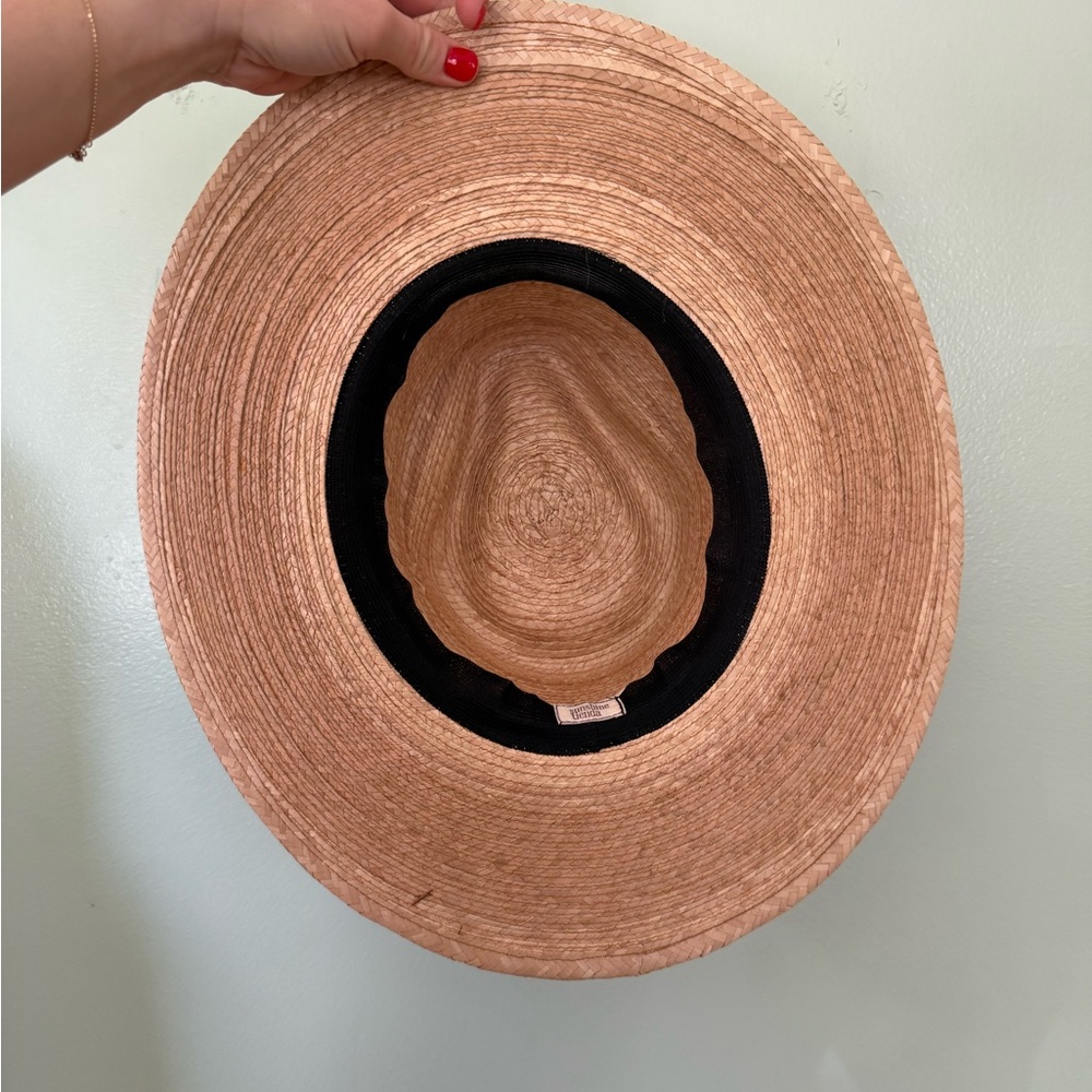 Sunshine Tienda - Heart Band Straw Hat - M/L - Picture 5 of 5